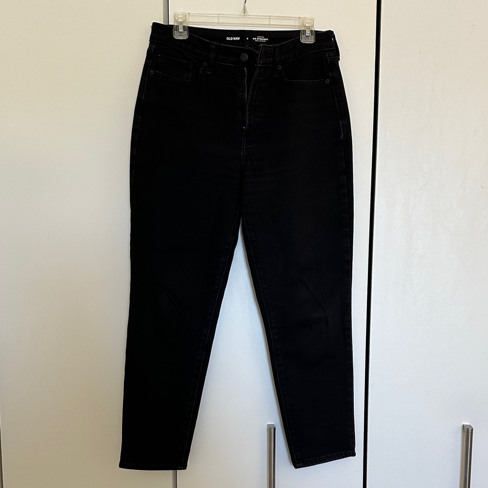 Old Navy Women's Black Built In Warm Skinny Jeans